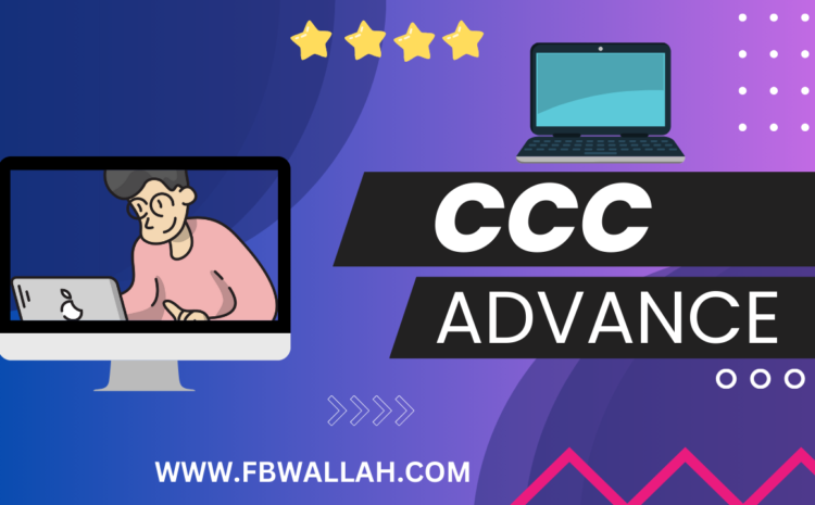 CCC ADVANCE COURSE IN HINDI