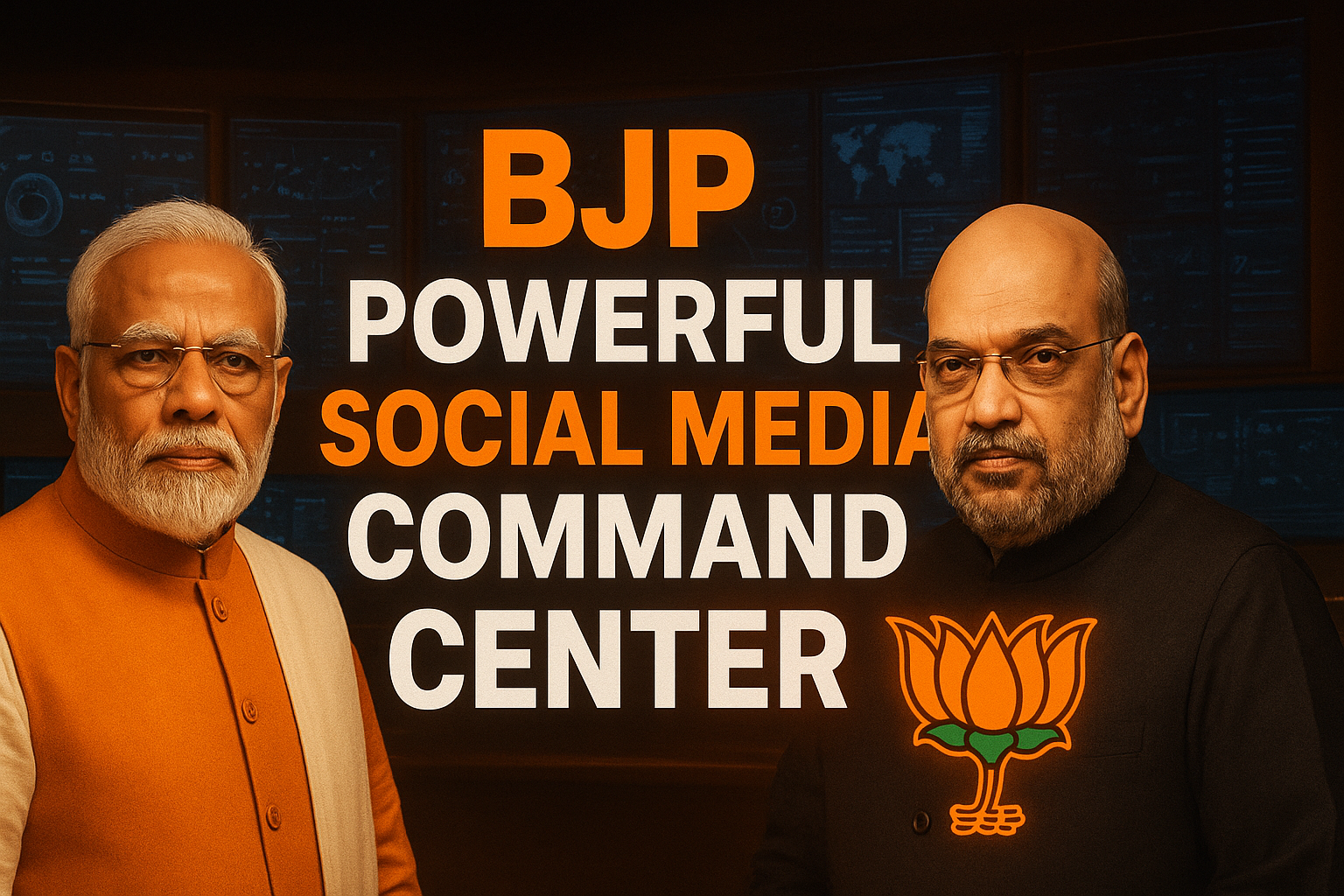 BJP Powerful Social Media Command Center